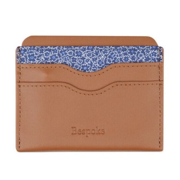 Bespoke Unisex Tan Leather Card Holder Wallet Leather NEW MSRP $30 - Picture 5 of 6